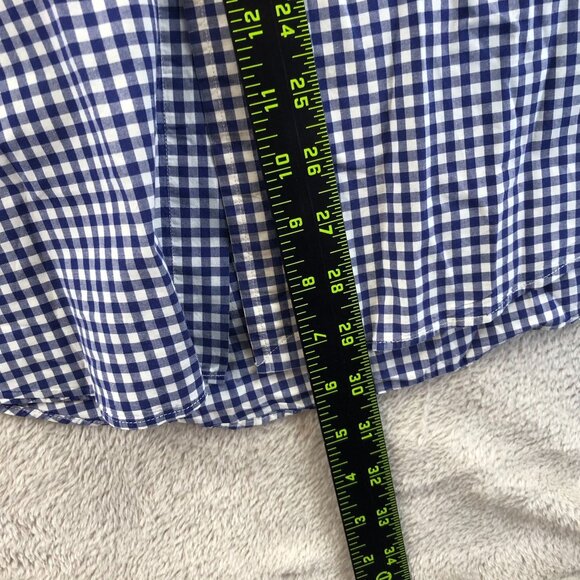 Ralph Lauren Men’s Shirt Large Long Sleeve Blue Gingham Button Down Y2K Casual - Picture 4 of 10